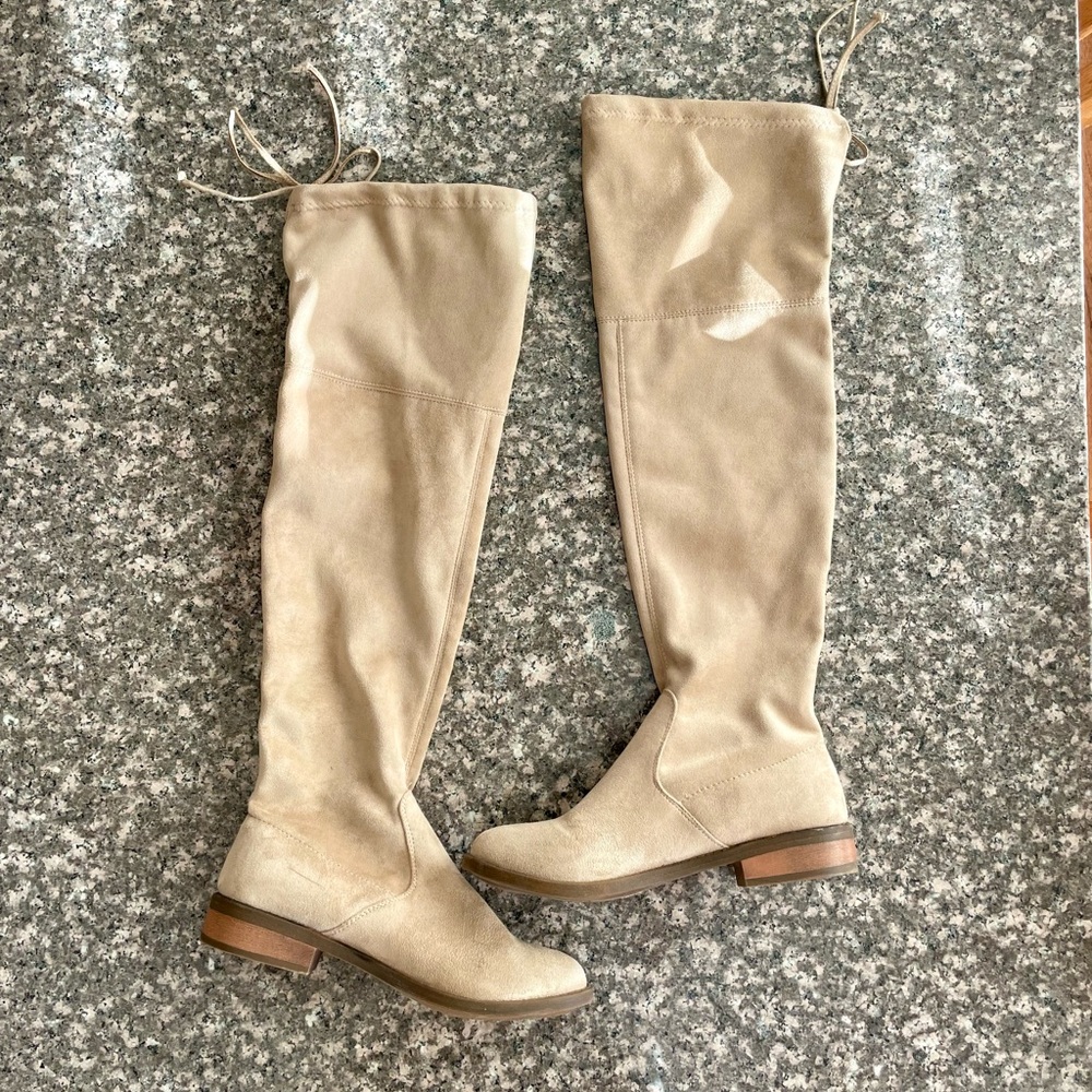 Zigi Soho Over the Knee Tan Boots